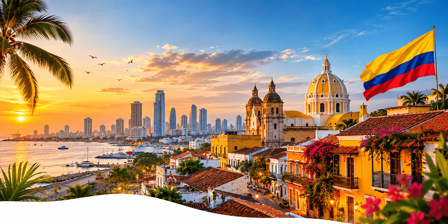 A restored Colombian city quarter — the communities recovery work is carried out for